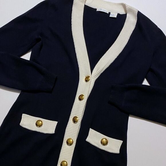 Shoshanna Vintage Nautical Cardigan Sweater - Picture 6 of 9